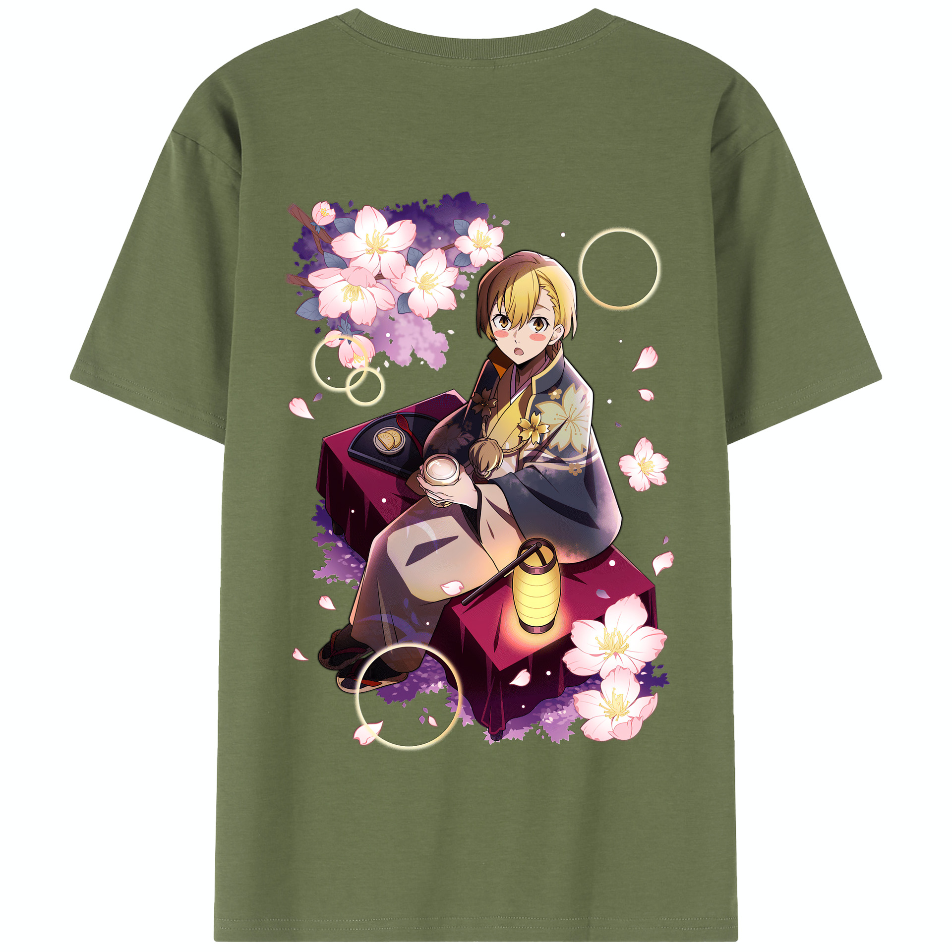 （画像用） 文豪ストレイドッグス Bungo Stray Dogs 綿100％半袖Tシャツ（背面プリント）